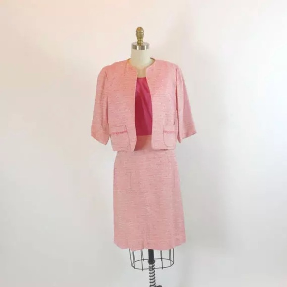 R & K Dresses Vintage 95s R K Pink Dress Jacket Set Poshmark